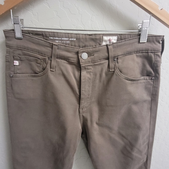 AG Adriano Goldschmied Farrah High Rise Skinny Ankle Toupe Size 30R - Picture 10 of 15